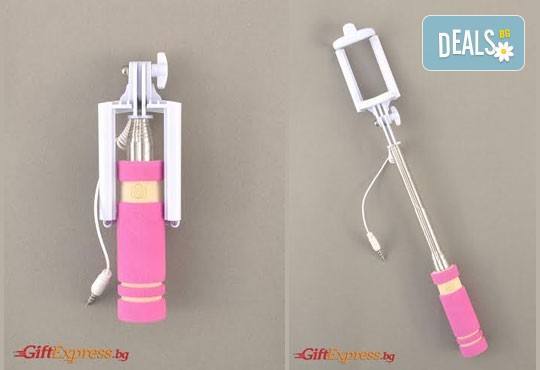 Необходимият аксесоар за Вашите снимки! Монопод за смартфони, фотоапарати и GoPro камери за селфита от Gift Express! - Снимка 2