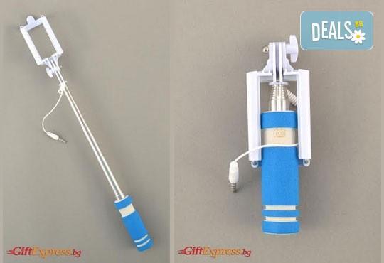 Необходимият аксесоар за Вашите снимки! Монопод за смартфони, фотоапарати и GoPro камери за селфита от Gift Express! - Снимка 3