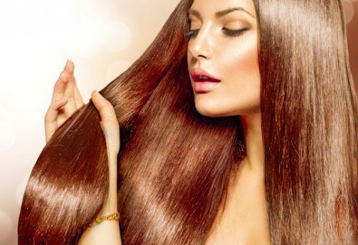 ''Полиране'' на коса, терапия според типа и състоянието й и подстригване и подсушаване в салон Женско царство!