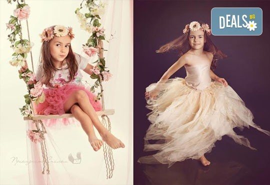 Детска и семейна студийна фотосесия с уникални декори, за деца от 10 месеца до 12 г., от Приказните снимки! - Снимка 1