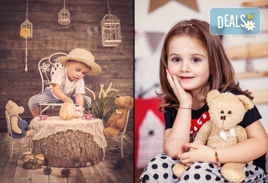 Детска и семейна студийна фотосесия с уникални декори, за деца от 10 месеца до 12 г., от Приказните снимки! - Снимка 10