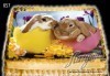 Великденска еклерова торта с пухкави пандишпанови блатове и пълнеж по избор за Вашата цветна празнична трапеза от Виенски салон Лагуна! Предплатете сега - thumb 1