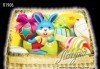 Великденска еклерова торта с пухкави пандишпанови блатове и пълнеж по избор за Вашата цветна празнична трапеза от Виенски салон Лагуна! Предплатете сега - thumb 10