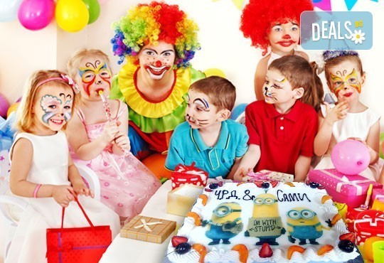 Детски рожден ден с торта, сладки, сок, сандвичи и аниматор на супер цена в новата Сладкарница Орхидея - Снимка 1