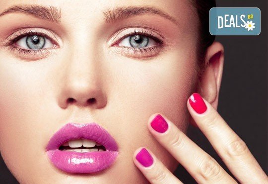 Перфектен маникюр! Цветен маникюр с гел лак BlueSky + подарък сваляне на гел лак в Салон Мечта - Снимка 1