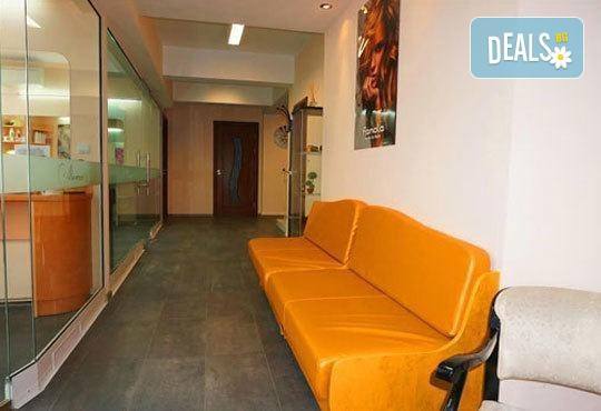 Подстригване, масажно измиване, терапия според типа коса, оформяне на прическа със сешоар, обем в корените по желание и подарък плитка - Снимка 6