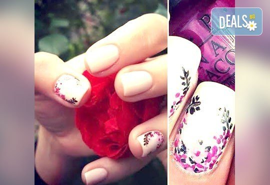 Класически или френски маникюр с гел лак BlueSky, термо гел лак или Bluesky Cat Eye с 4 декорации и пилинг на ръце в салон RalNails - Снимка 8