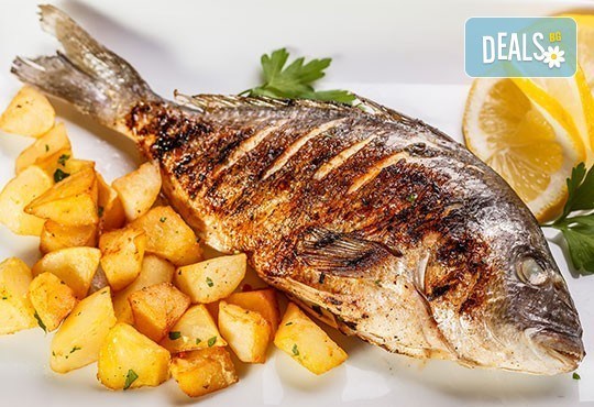 Средиземноморски кулинарен круиз за двама! Две порции риба по избор: Лаврак или Ципура с гарнитура картофки и салата зеле и моркови в Ресторант BALITO - Снимка 1