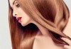 Масажно измиване, полираща терапия за коса на Milkshake, оформяне със сешоар и подстригване по избор в студио BLOOM beauty & spa! - thumb 1