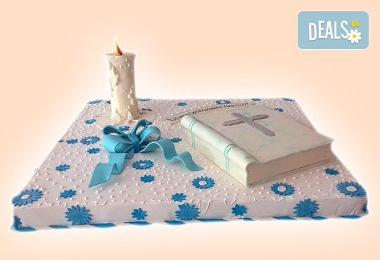 Бутикова торта с щампа Happy Birthday, перли, орхидеи, рози и любими детски герои от сладкарница Орхидея! - Снимка 2