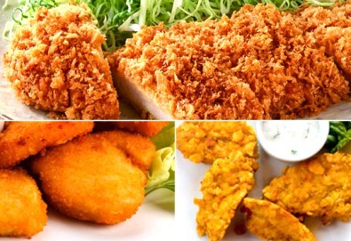 Вкусно хапване с доставка! Два килограма пилешки хапки асорти и бутилка бяло/ червено вино 750 ml по избор от Сръбска скара Сан Марино!