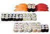 Супер предложение от Sushi King! 50 броя хапки със сьомга, пушена скумрия, нори, авокадо и японски сосове в Суши сет Даймьо! - thumb 1