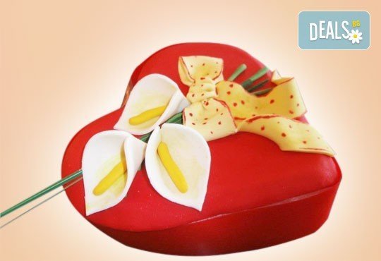 Романтика за двама! Подарете Торта Сърце по дизайн на Сладкарница Джорджо Джани - Снимка 5