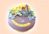 Празнична торта с пъстри цветя, дизайн на Сладкарница Джорджо Джани - thumb 16