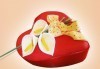 Празнична торта Честито кумство с пъстри цветя, дизайн сърце или златни орнаменти от Сладкарница Джорджо Джани - thumb 10