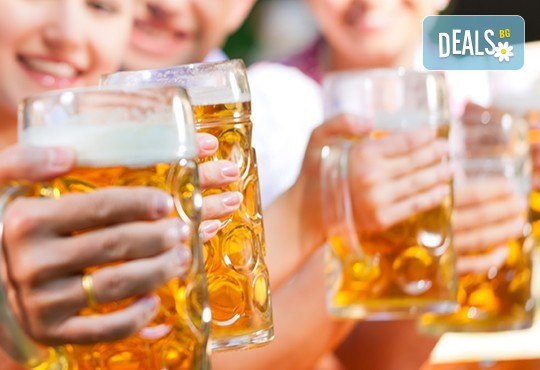 Вкусно предложение от Бадемовата къща, Панчарево! 1 порция пилешки хапки или плескавица плюс бира! - Снимка 3