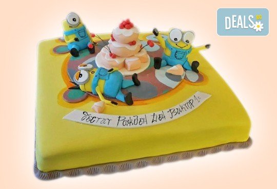 Детски торти MAX цветове с 2, 3 или 4 фигурки, фотодекорация и апликация по дизайн на Сладкарница Джорджо Джани! - Снимка 7