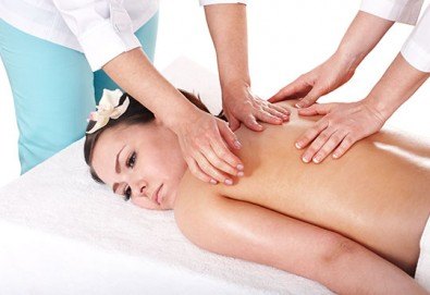 Време за пълен релакс! Масаж на цяло тяло на четири ръце в салон за красота Beauty Zone в Люлин 8!