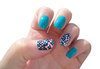 Класически маникюр с гел лак SNB/Bluesky и 2 декорации с печати или гел върху естествен нокът и маникюр с лак China Glaze в салон Flowers - thumb1 1