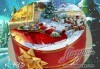 Коледни детски торти с весели коледни картички върху тях, вкус по избор - еклерова с баварски крем или шоколадова, еклерова торта Наоми от салон Лагуна! - thumb 8