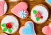 Половин или един килограм романтични декорирани захарни бисквити: сърца и рози от Muffin House! - thumb 1