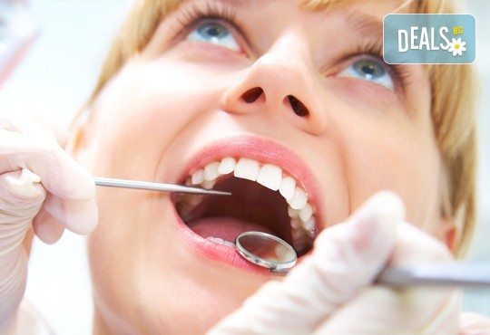 Фотополимерна пломба, преглед, план на лечение и почистване на зъбен камък в Дентален кабинет д-р Маринашева - Снимка 2