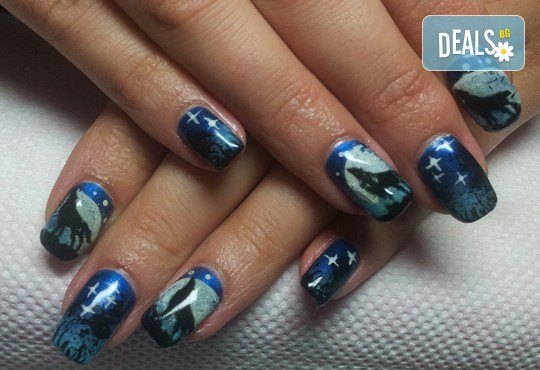 Класически маникюр или френски с гел лак BlueSky, Gelish или термо гел лак, магнитен гел лак, 4 декорации или 3D елементи за вграждане и СПА терапия - Снимка 9