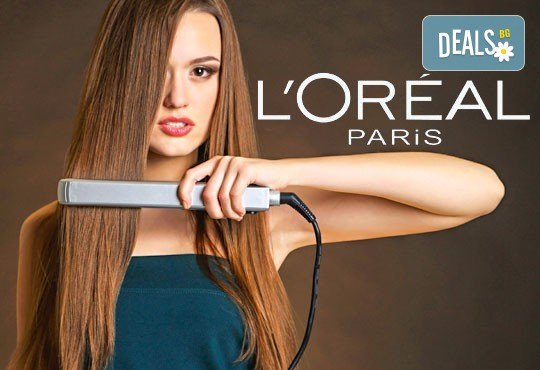 Подстригване с гореща ножица, дълбока кератинова терапия и изправяне чрез преса с пара на LOREAL Steampod в MAKRATI Hair and Beauty - Снимка 3