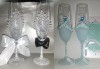 Ръчно рисувани и декорирани ритуални чаши или декорирани комплекти по избор за Вашата неповторима сватба от Ателие МатуреАрт - thumb 7