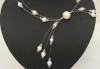 Бъдете различни с асиметрично колие от бели перли с висулки от www.krasivibijuta.com! - thumb 1