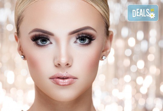 Пробна прическа за бал, консултация за професионален грим и индивидуално бижу за коса от Дерматокозметични центрове Енигма! - Снимка 1