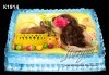 Великденска торта с картинки на зайчета, рисувани яйчица и много пролетно настроение, избор от 20 фото-картинки от Виенски салон Лагуна! - thumb 13