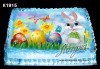 Великденска торта с картинки на зайчета, рисувани яйчица и много пролетно настроение, избор от 20 фото-картинки от Виенски салон Лагуна! - thumb 14