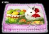 Великденска торта с картинки на зайчета, рисувани яйчица и много пролетно настроение, избор от 20 фото-картинки от Виенски салон Лагуна! - thumb 2