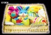 Великденска торта с картинки на зайчета, рисувани яйчица и много пролетно настроение, избор от 20 фото-картинки от Виенски салон Лагуна! - thumb 5
