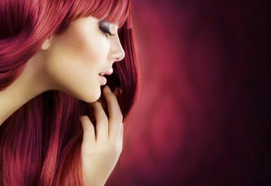 Внесете цвят в косите си! Боядисване с боя на клиента, масажно измиване, маска и сешоар - прав или букли в Marbella Beauty Studio!
