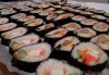 Малкият дракон на Азия! Сет от 50 хапки кимбап корейското суши със сьомга, херинга, сурими, нори, ориз и сусамово олио от Sun of Asia в центъра на София! - thumb 6