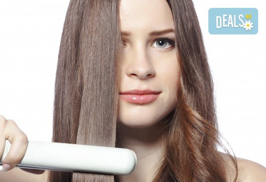 Нова визия за дълго време с трайно изправяне на коса или трайно къдрене на коса във фризьоро-козметичен салон Вили - Снимка 1