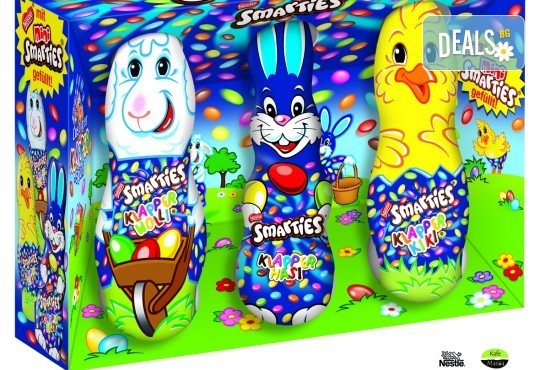 Изненадайте Вашето дете с комплект от Smarties зайче, Smarties Веселата ферма и Smarties мини яйца от Kafemania.bg! Ограничени количества! - Снимка 1