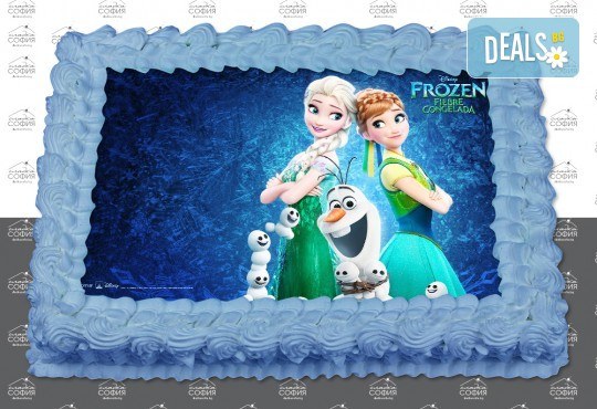 Изненадайте своя малчуган! Детска торта с картинка на любим герой и пълнеж по избор + безплатна доставка от Сладка София! - Снимка 1