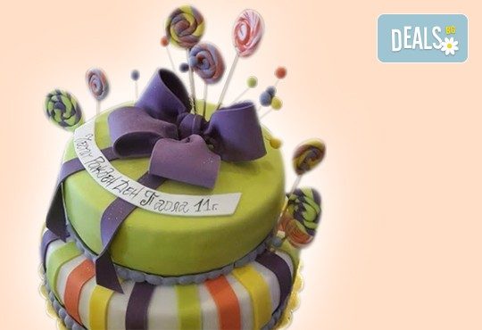 Детска АРТ торта с фигурална ръчно изработена декорация с любими на децата герои от Сладкарница Джорджо Джани - Снимка 31