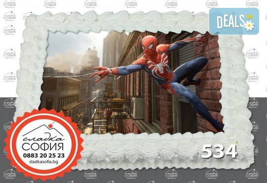Изненадайте своя малчуган! Детски торти с картинки на любим герой и пълнеж по избор, надпис и кутия от Сладка София! - Снимка 7