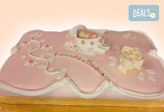 Честито бебе! Торта за изписване от родилния дом, за 1-ви рожден ден или за прощъпулник! Специална оферта на Сладкарница Джорджо Джани! - Снимка 12