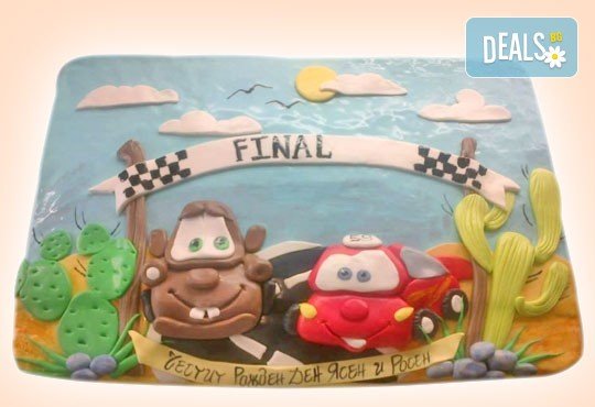 За момчета! Детски торти за момчета с коли и герои от филмчета с ръчно моделирана декорация от Сладкарница Джорджо Джани - Снимка 17