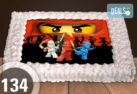 С любима снимка! Голяма детска торта 20, 25 или 30 парчета със снимка на любим герой от Сладкарница Джорджо Джани! - Снимка 3