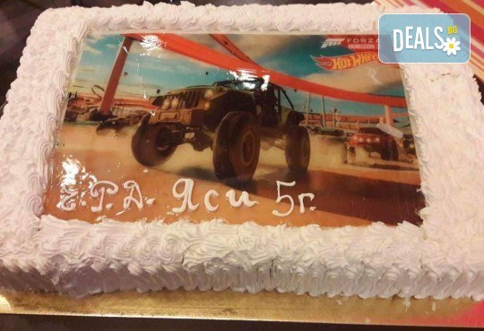 С любима снимка! Голяма детска торта 20, 25 или 30 парчета със снимка на любим герой от Сладкарница Джорджо Джани! - Снимка 11