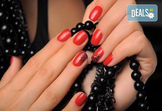 Класически или френски маникюр с гел лак Bluesky и 2 декорации в салон за красота Хармония! - Снимка 3
