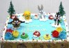 Детска торта от пандишпан с пресни яйца и ванилов и шоколадов мус с безплатен надпис и кутия, от майстор сладкарите на сладкарница Сладост! - thumb 1