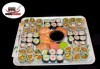 Екзотика! 60 суши хапки с пушена сьомга, филаделфия, бяла херинга, свежа салата, сурими раци и хайвер, възможност за доставка от Sushi Market! - thumb 1