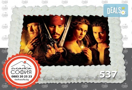 Изненадайте своя малчуган! Детски торти с картинки на любим герой и пълнеж по избор, надпис и кутия от Сладка София! - Снимка 3